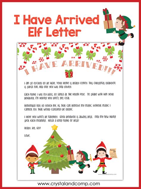 Free Elf Letter Template